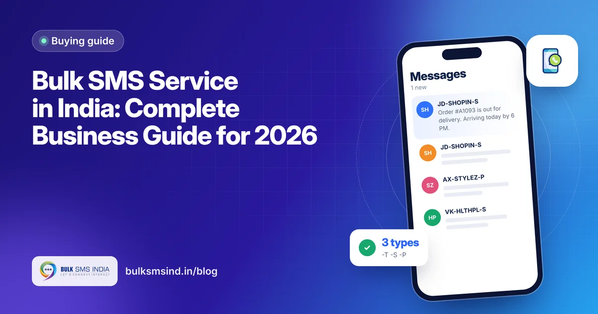 Bulk SMS Service in India: Complete Business Guide for 2026 – bulk sms service in India guide by Bulk SMS India
