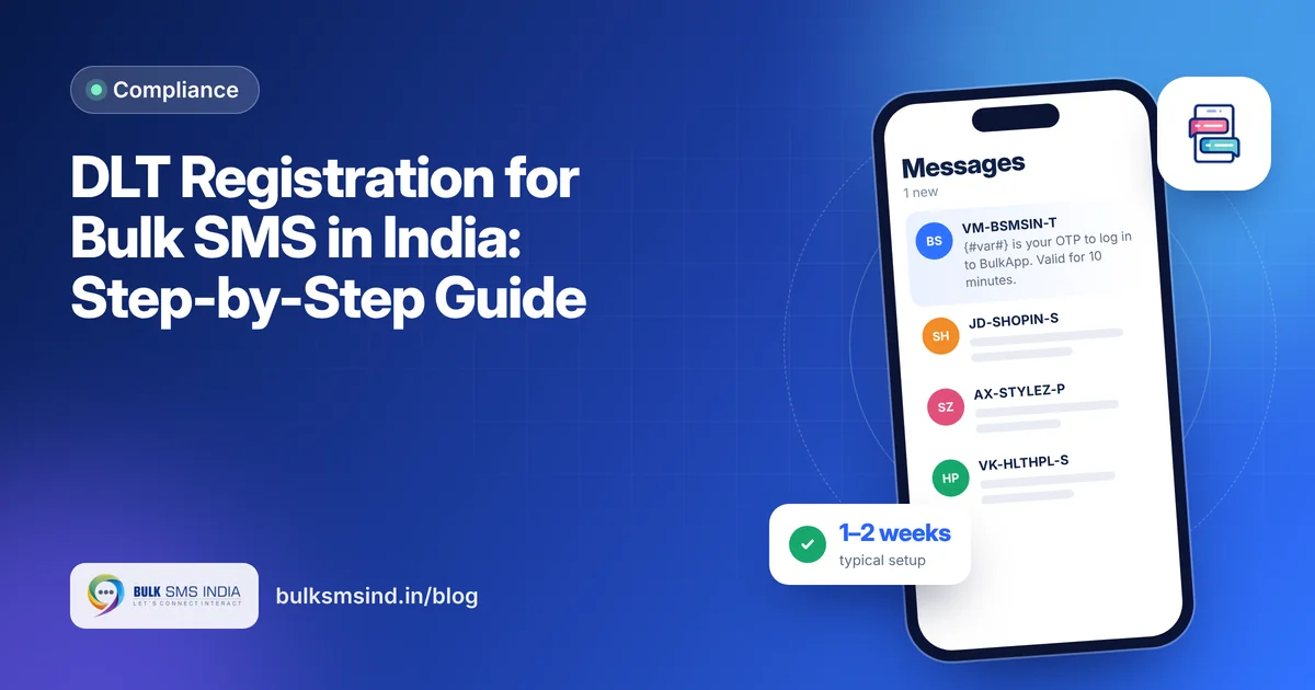 DLT Registration for Bulk SMS in India: Step-by-Step Guide – dlt registration India guide by Bulk SMS India