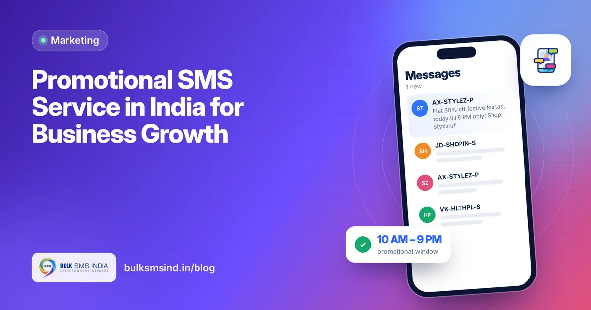 Promotional SMS Service in India for Business Growth – promotional sms service guide by Bulk SMS India